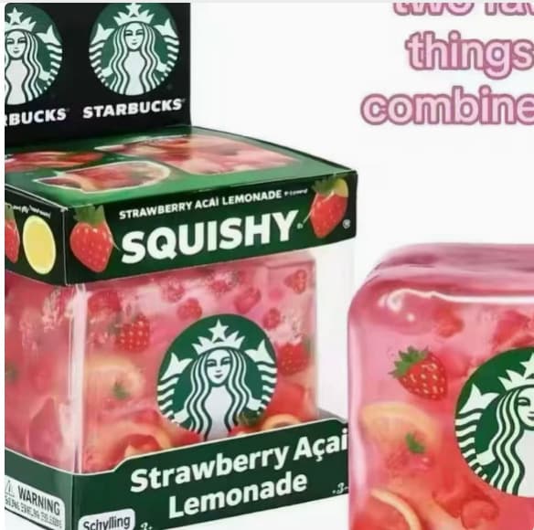 Cross-Border New Products, Popular Items in Stock, Starbucks Squishy Toys Made of Maltose Material, Wholesale Squishy Toys