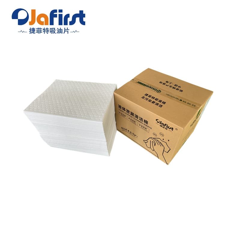 Genuine Jafit White Spot-laminated Oil Absorption Sheet, Durable Oil-absorbent Felt with Non-shedding Fibers