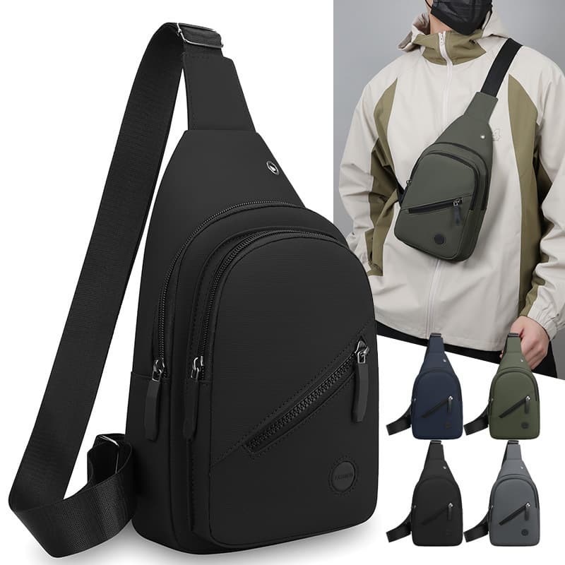 Cross-border Trend Men's Chest Bag Outdoor Sports Waterproof Durable Backpack Casual Fashion Large Capacity Shoulder Sling Bag