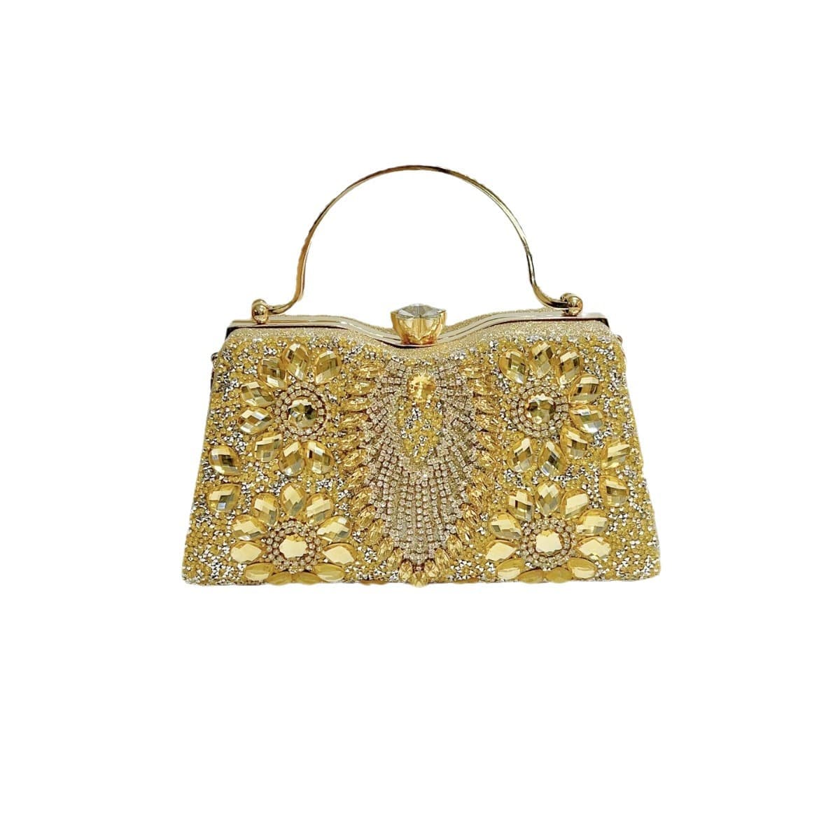 New Cross-Border Women's Rhinestone Evening Bag Shiny Banquet Handbag Socialite Dress Party Bag Shoulder Crossbody Bag