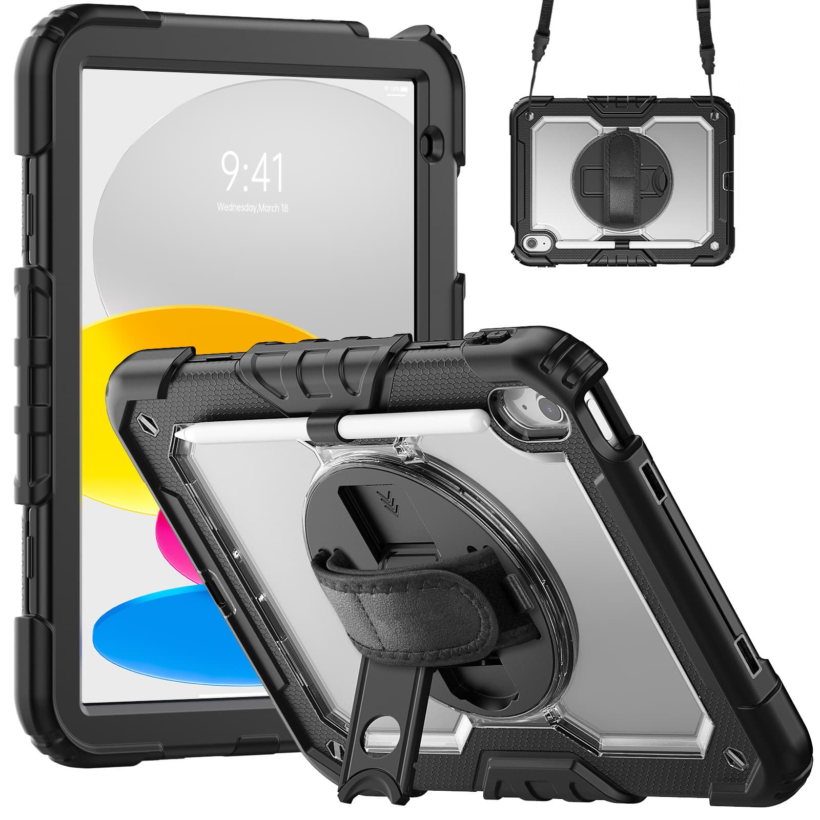 For iPad 11th (A16) (A3354) with Pencil Holder, iPad 10th 10.9 (A2696)