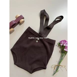 Summer New Boys Girls Baby Soft Comfortable Modal Cotton Weightlifting Pants Baby Versatile Strap Shorts Bodysuit Pants