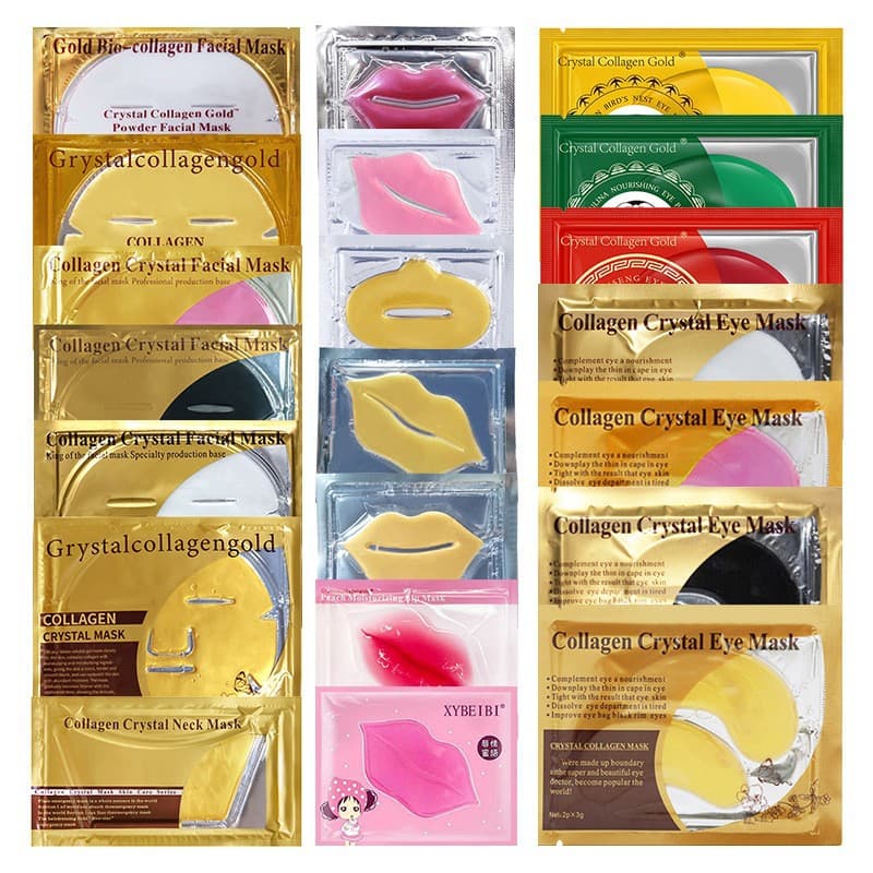 Gold Facial Mask Crystal Gold Collagen Mask Brightening and Hydrating