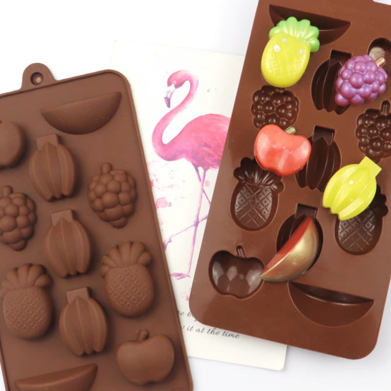 Torch Point Various Shapes Fruit Silicone Chocolate Mold Silicone Ice Cube Tray Cold Process Soap Mold DIY Craft