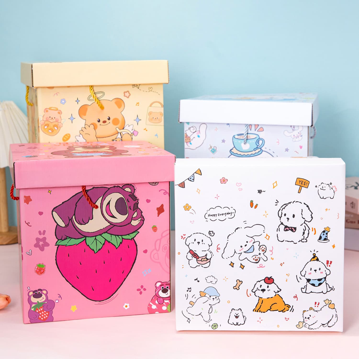Children's Day Birthday Gift Box Empty Box Kindergarten Snack Party Favor Box Empty Gift Packaging Box