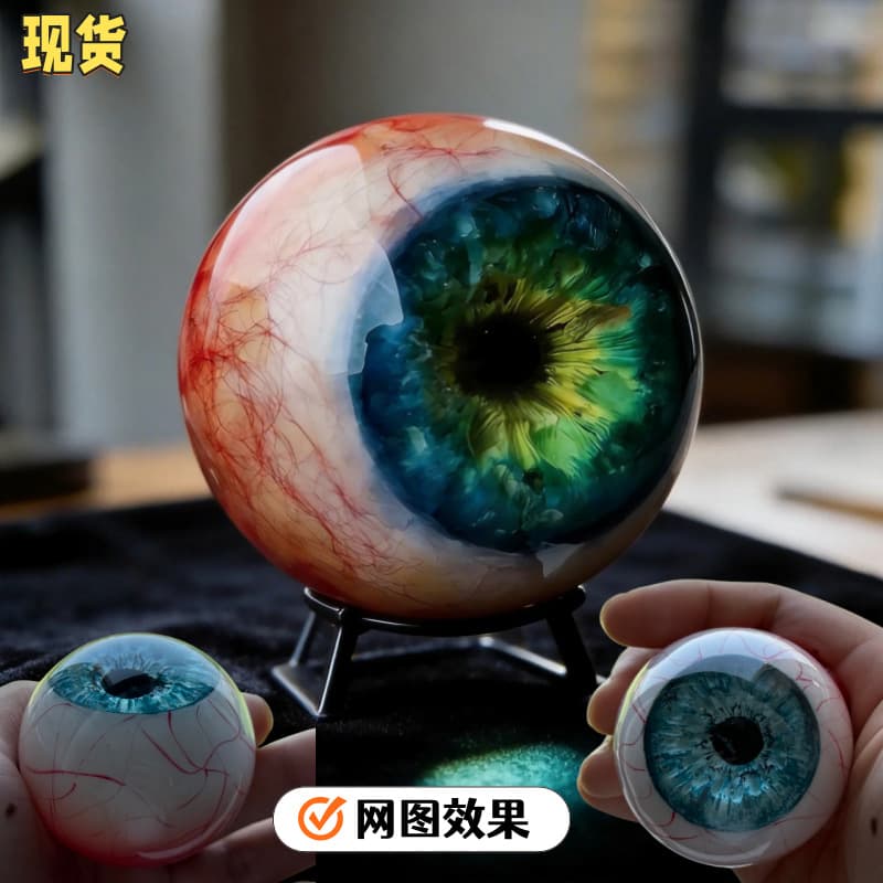 Independent station cross-border new product Monster Eye Decor realistic demon monster eyes horror resin ornaments