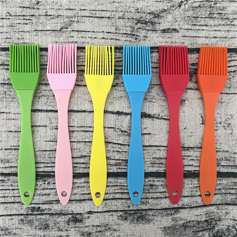 Spot small silicone brush silicone oil brush seasoning brush split oil brush non-shedding barbecue brush baking tools