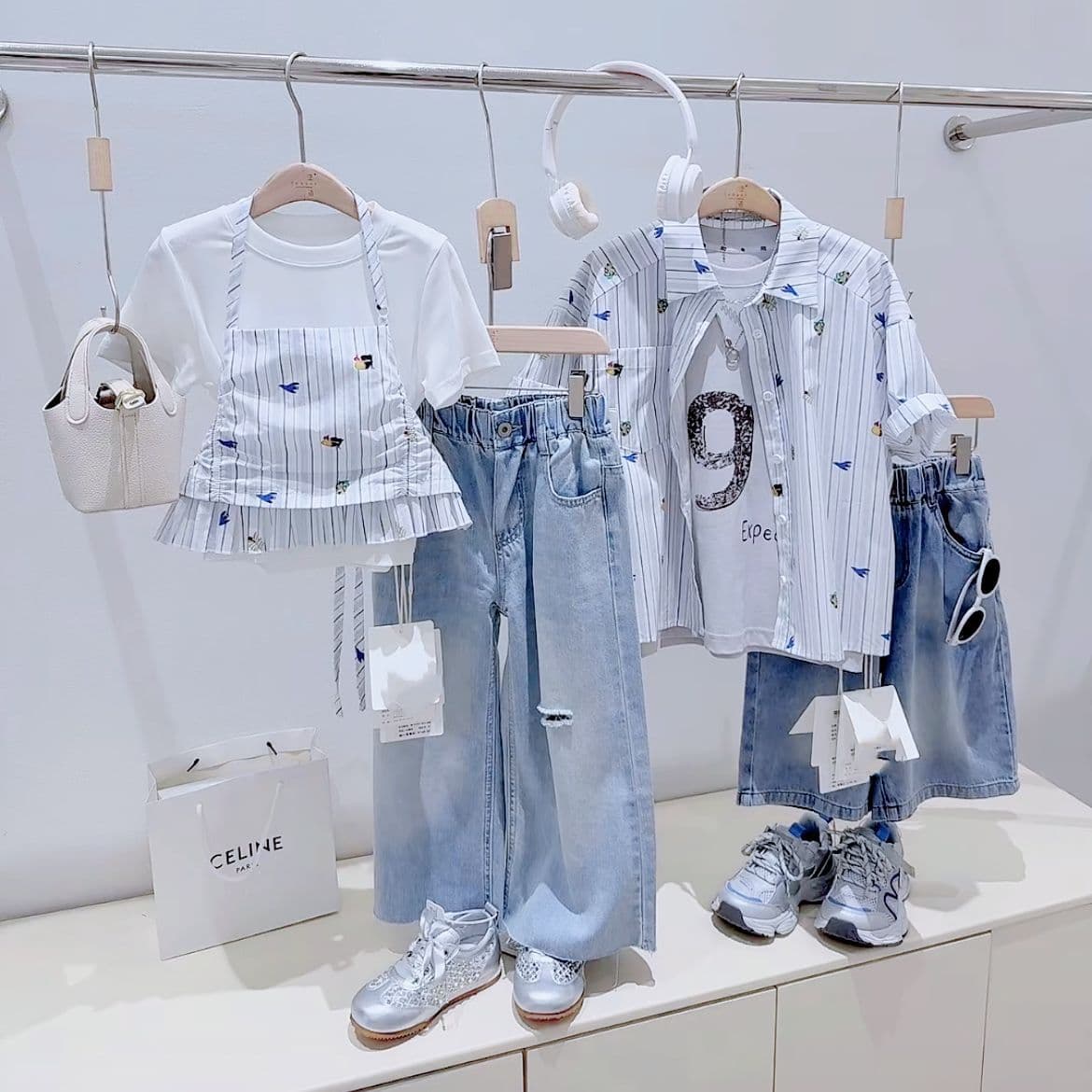 Single-digit Huzhou Zhili children's clothing final payment sourcing, Luo Xiaomi brand children's clothing wholesale, children's clothing live stream supply