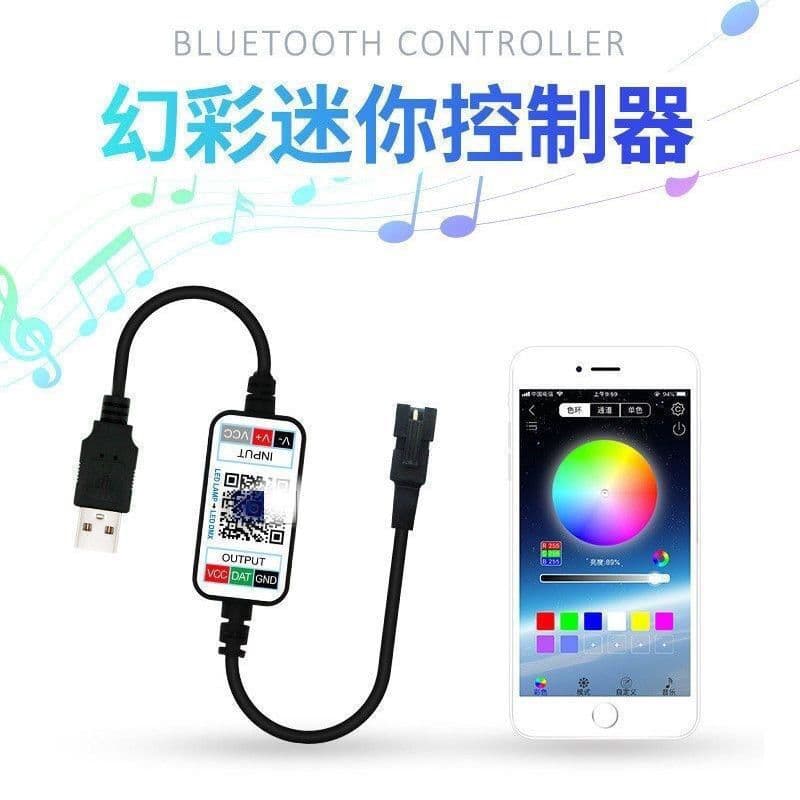 WS2812B Mini Magic Color Bluetooth Controller 5V/12V Full Color LED Smartphone APP Control