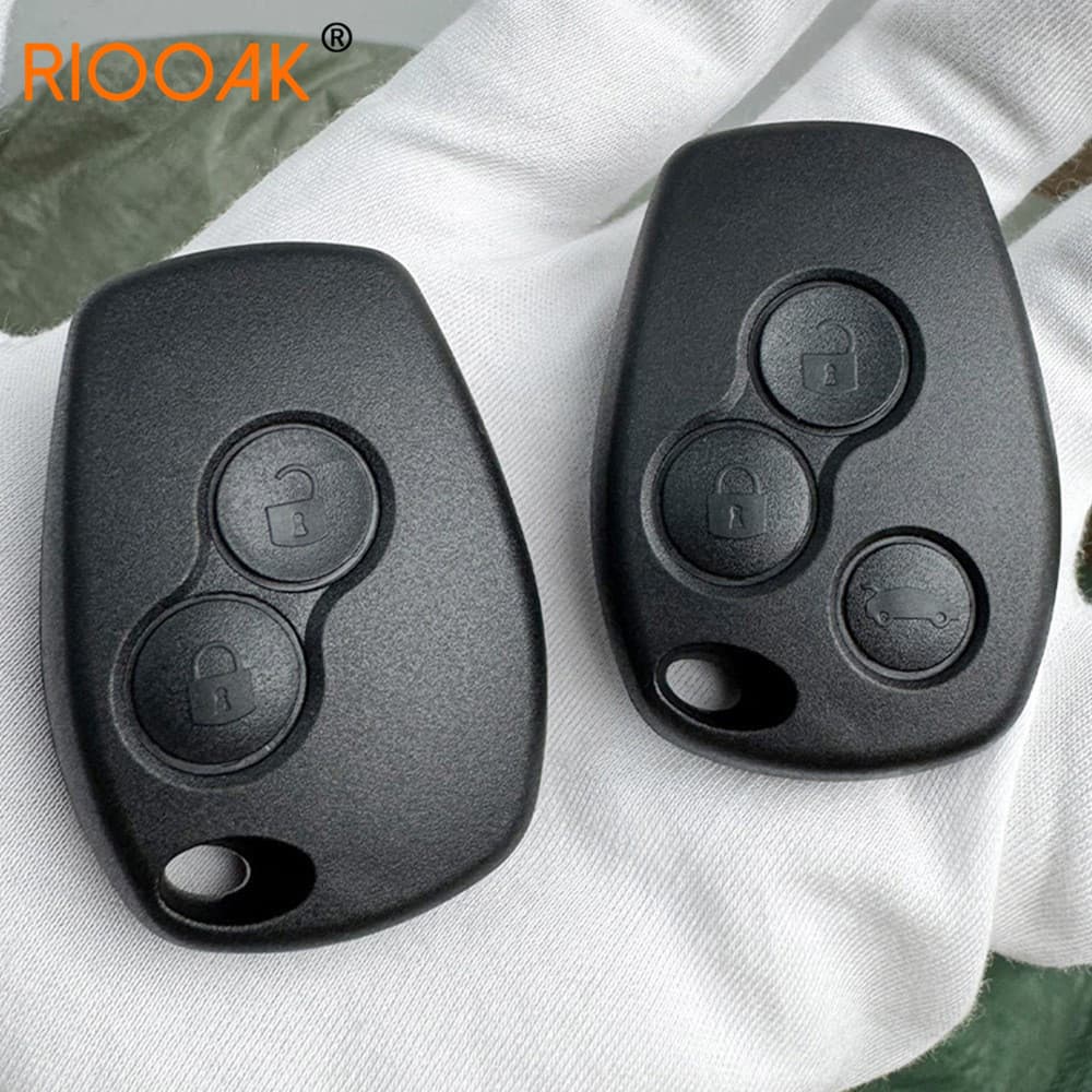 Remote Key Shell for Renault 2-Button and 3-Button Car Key Fob (No Metal Blank)