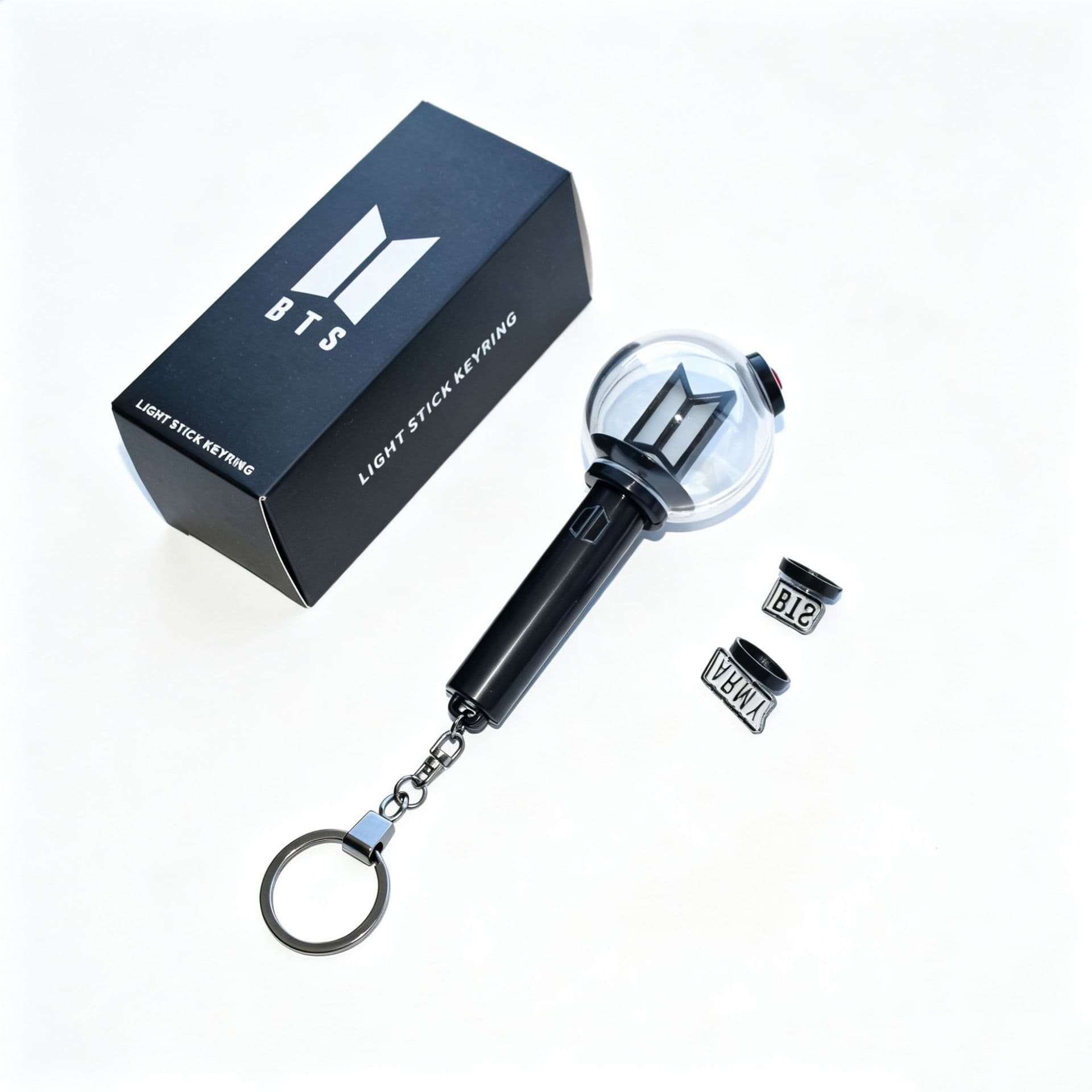 BTS 4th Gen Mini Light Stick Keychain, Glow Stick Pendant, Small Light, Official-style Merch