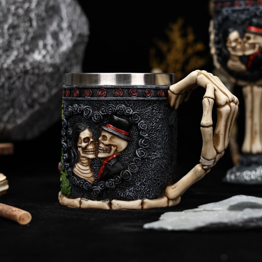 Couple Skull Mark Coffee Cup Halloween Decoration Water Cup Personalized Large Capacity Bar Cup Factory