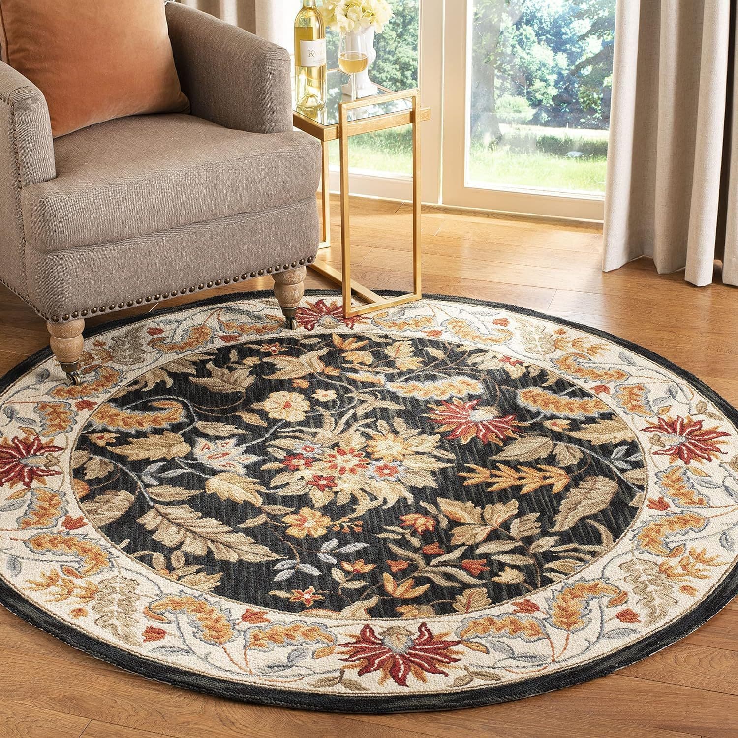 Cross-Border Vintage Style Carpet, Washed Cashmere Carpet, Easy-Care Bedroom Bedside Rug, Household Wear-Resistant Living Room Carpet