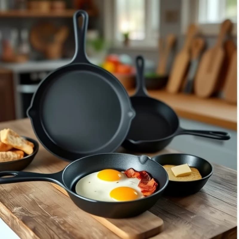 Manufacturer Wholesale Cast Iron Small Frying Pan Thickened Wok Griddle Egg Pan Non-stick Coating-free Flat Breakfast Pan
