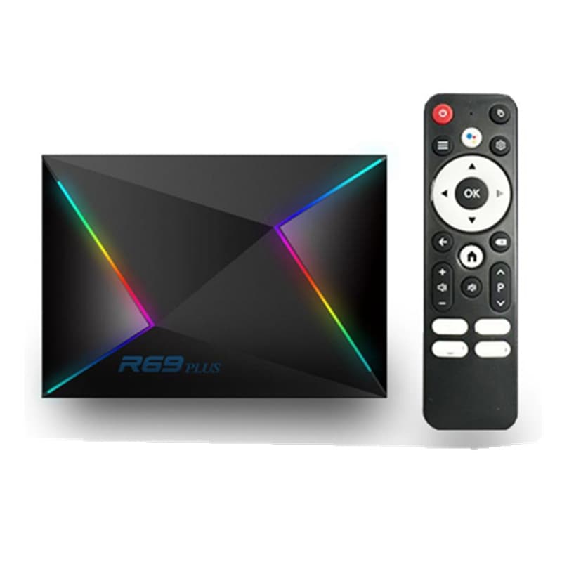 R69 PLUS TV Box 4GB/64GB Allwinner H728 Android 14.0 WiFi 6 Gigabit Dual-Band TV Box