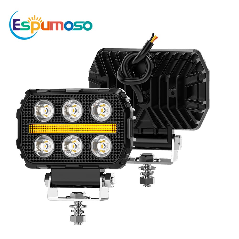 Cross-border Hot Selling 45C-BW-F6 Black Knight LED Driving Light Modification High Quality Off-road Vehicle Light Spot Light Auxiliary Light