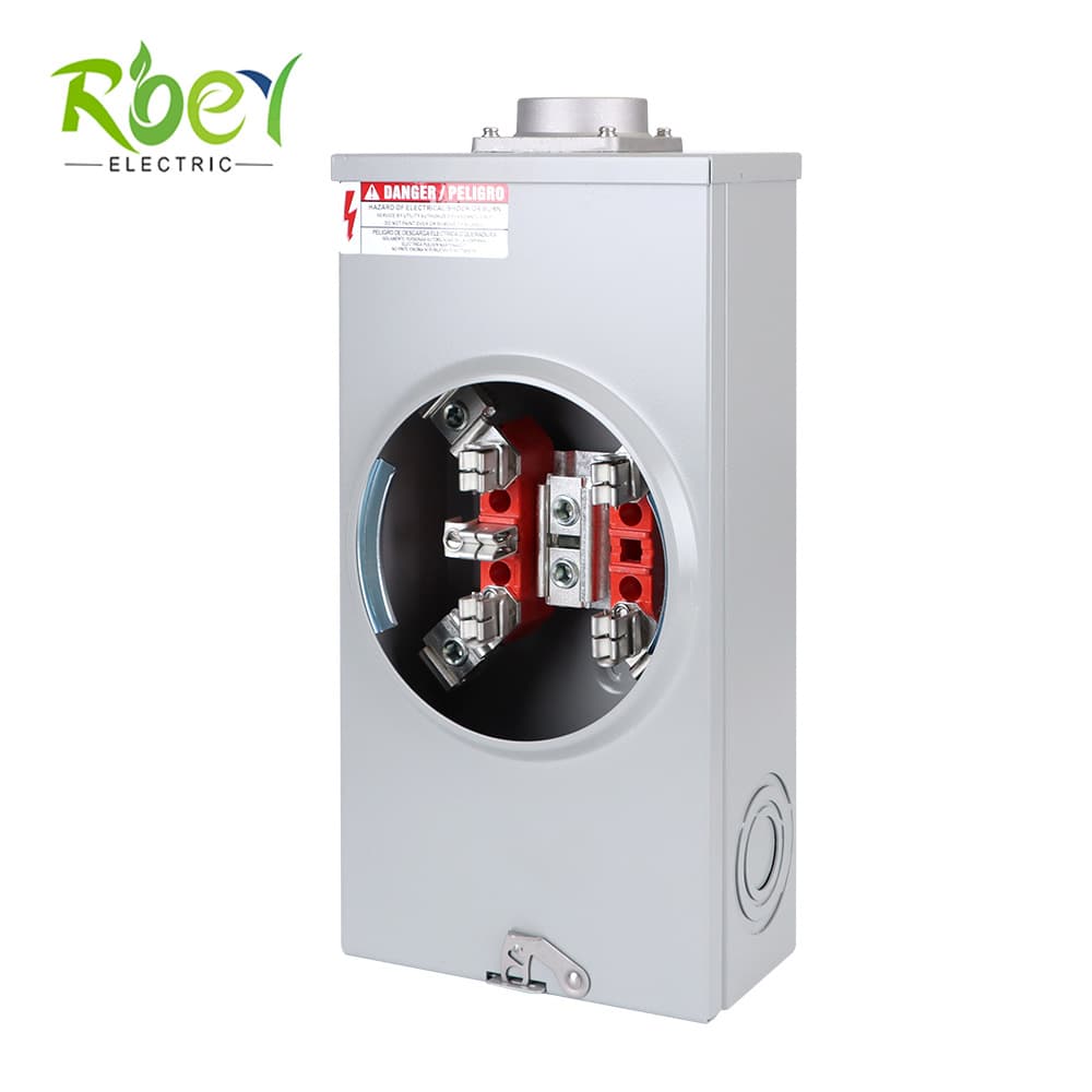 American meter base square embedded 200A/5J meter base