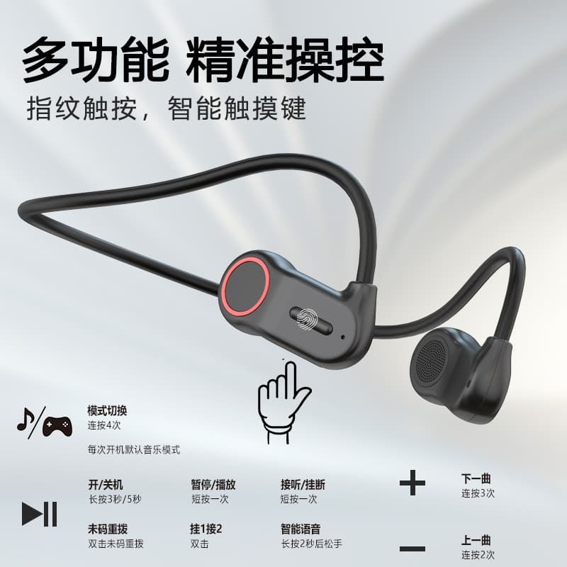 New VV9 Air Bone Conduction Wireless Bluetooth Headset Long Battery Life Sports Running Headset
