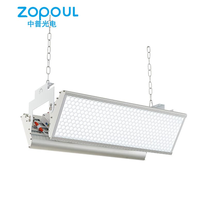 Honeycomb LED Anti-glare Light 200W High Brightness, LED Pendant Lighting Fixture, Ceiling Light for Indoor Tennis Court with Simulation