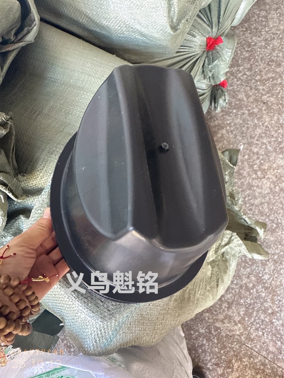 Black Hat Stand Reinforced Series PVC Hat Support Thickened Hat Stand Black Hat Stand Head Circumference 57CM