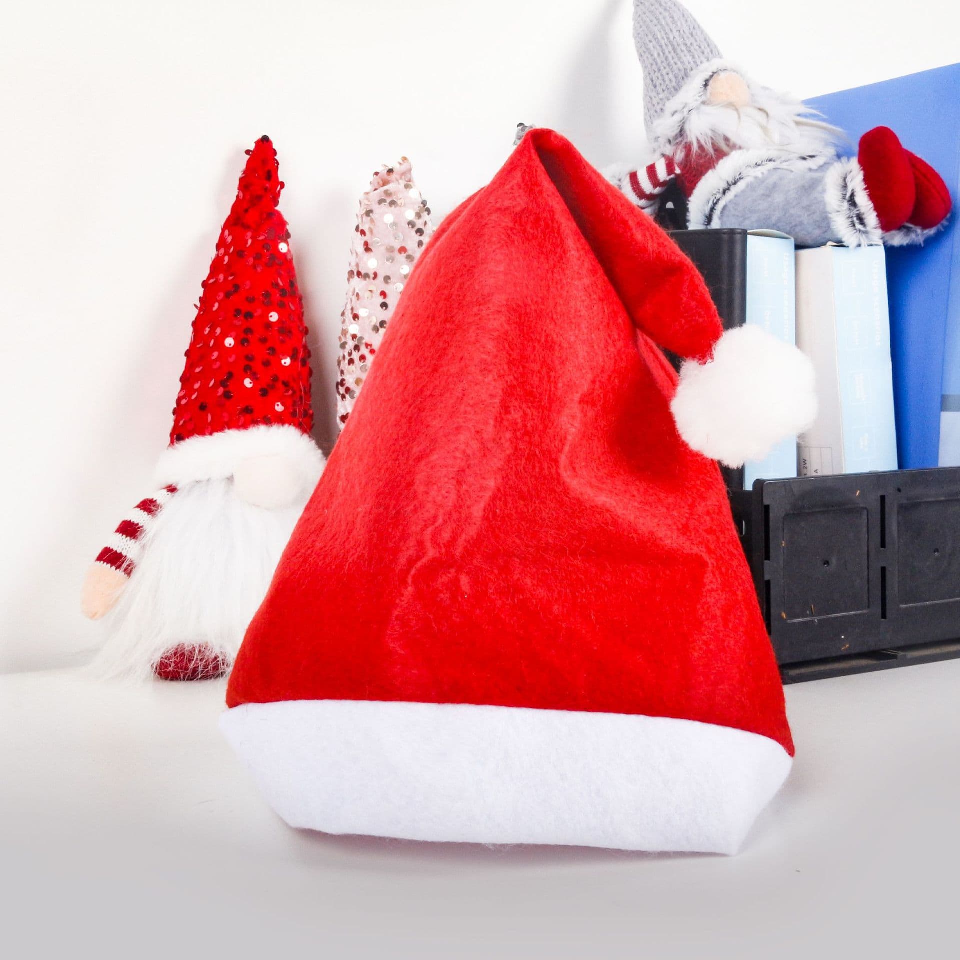 Christmas Hat Ordinary Non-Woven Christmas Decoration Hat Children Adult Christmas Hat Festival Manufacturer