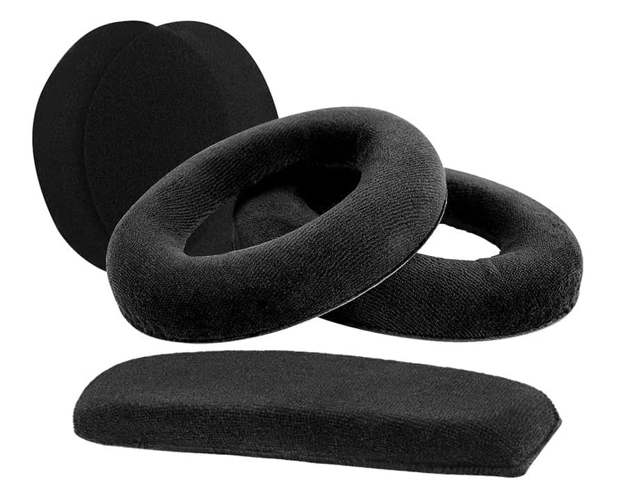 A set of ear pads and headband suitable for Sennheiser HD598, HD515, HD555, HD595, HD518 headphones
