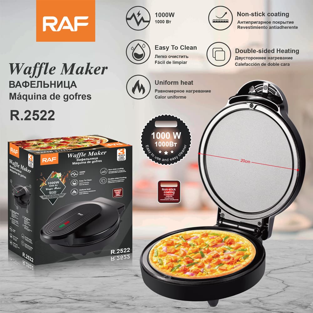 RAF European Standard Cross-Border Multi-Function Breakfast Maker Crepe Machine Egg Roller Ice Cream Cone Electric Griddle Crepe Maker