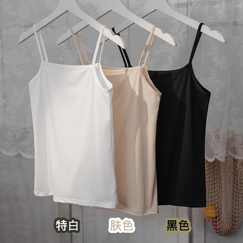 Regular style camisole, individually packaged, women's vest outerwear, high-elasticity milk silk vest for summer
