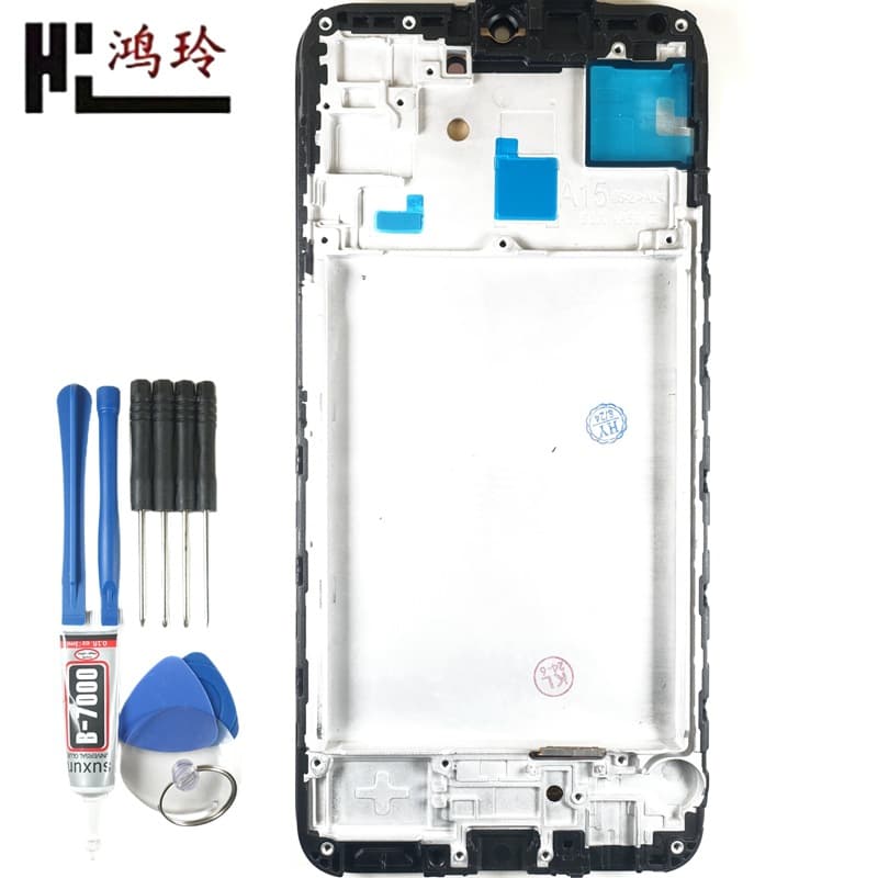 Hongling Compatible Samsung A155 4G Phone Screen Assembly A156 5G Display LCD Inner and Outer Screen Assembly
