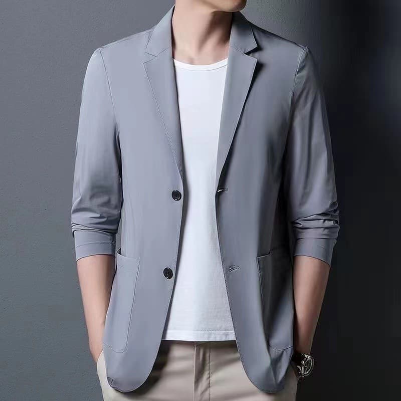Spring/Summer New Style Plus Size Sun Protection Mature Advanced Men's Casual Blazer Lightweight Business Suit Jacket