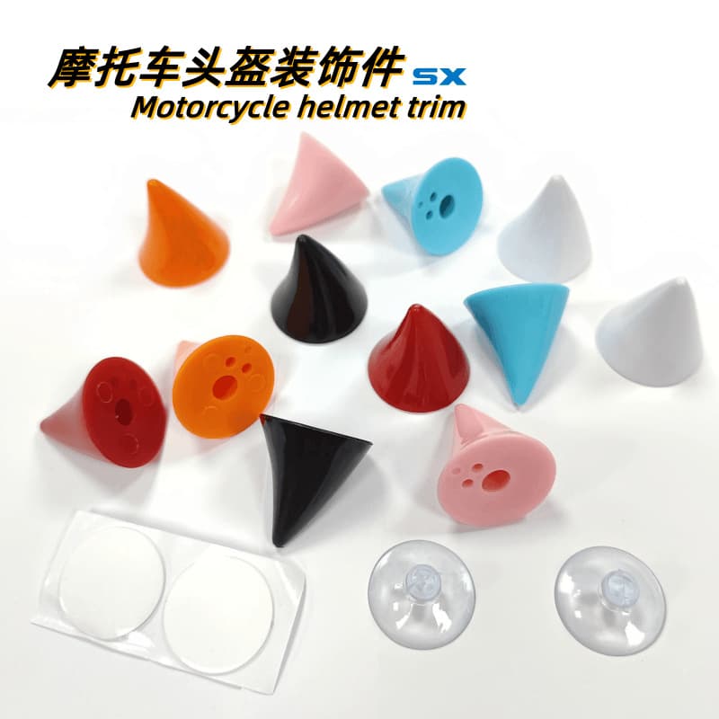 Motorcycle Helmet Decoration Devil Horns Suction Cup Small Horn Decals DIY Helmet Horns
