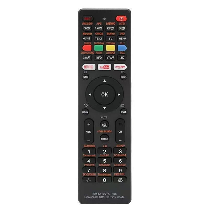 English Foreign Trade Version Universal LCD TV Remote Control YouTube RM-L1130+X PLUS