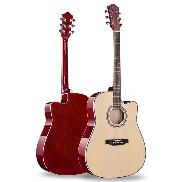 41-inch Acoustic Folk Guitar, Natural Wood Guitar for Beginners, Men, Women, Students, Drop Shipping for Cross-Border