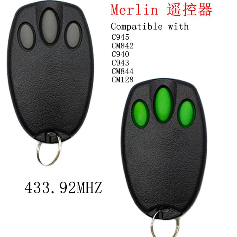 Cross-border Merlin Transmitter 433.92MHz Garage Door Swing Gate Sliding Gate Motor Rolling Code Remote Control