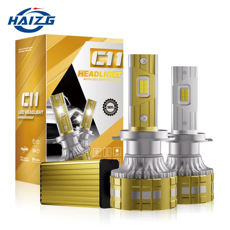 HAIZG Cross-border 140W Car LED Bulb C11 High Power H7 Headlight Modification High/Low Beam Light