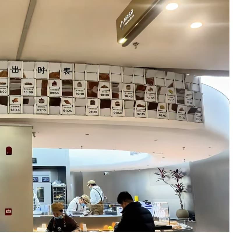 Trendy Brand Chain Bakery Shop Advertising Board Mechanical Interactive Dynamic Matrix Flip Wall Mall Clothing Flip Screen