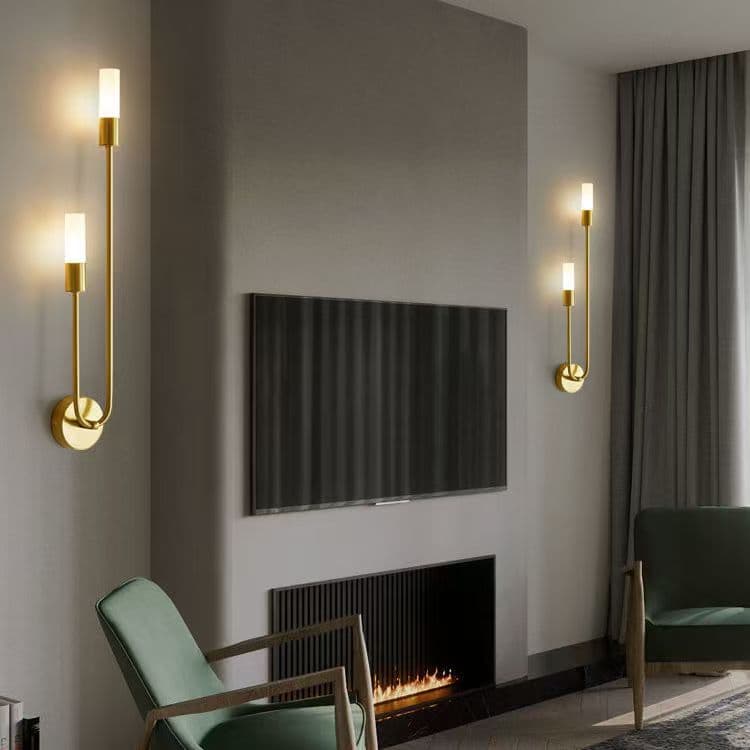 Cross-border Nordic modern living room sofa background wall corridor passage light, minimalist bedroom bedside U-shaped wall lamp