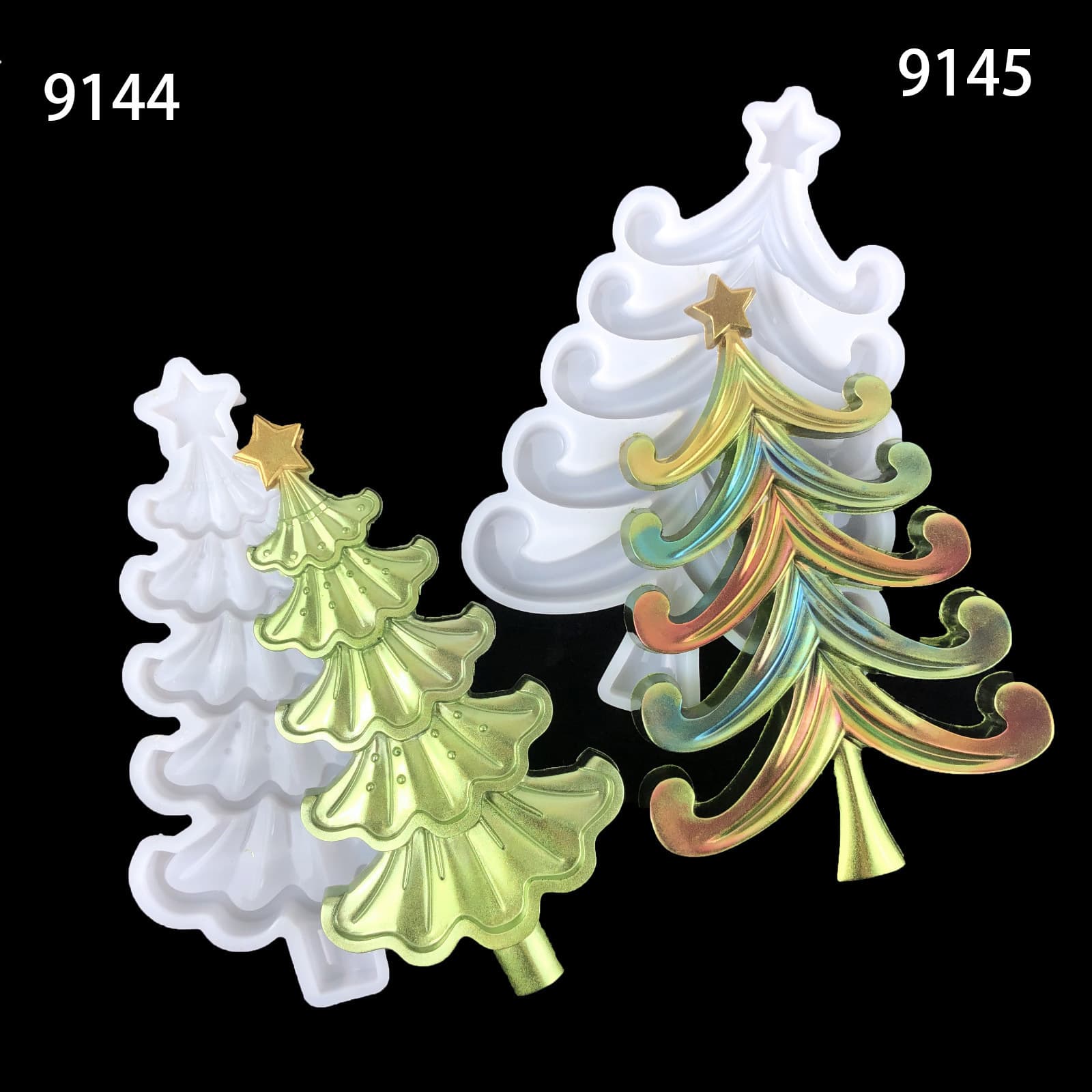Christmas Tree Silicone Mold Wall Pendant Wall Sticker Christmas Resin Pendant Christmas Tree Resin Mold