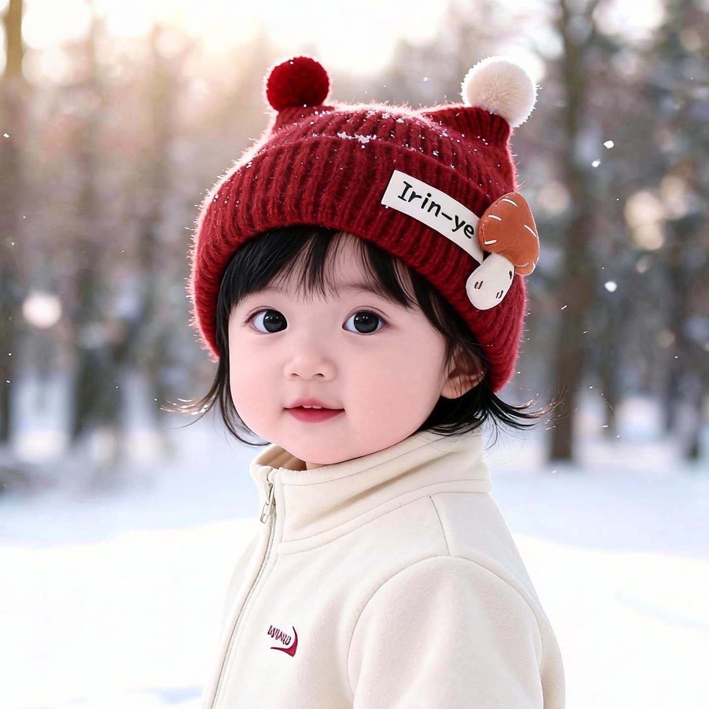 Children's Winter Hat, Thickened Knitted Beanie for Boys and Girls, Windproof and Versatile Earflap Yarn Cap