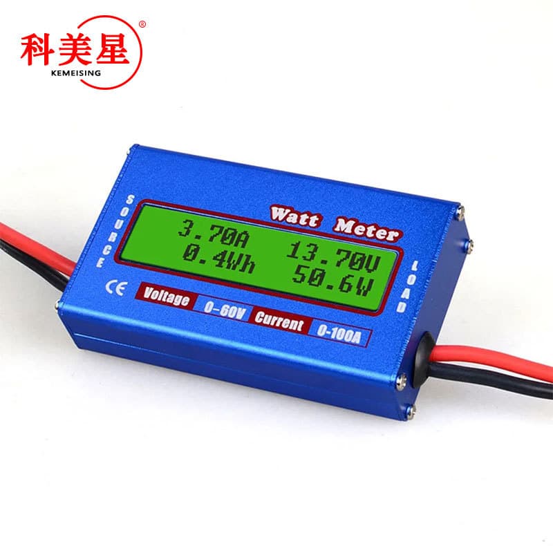 Power Meter 0-100A Continuous Current 50A 0-60V WATT Meter