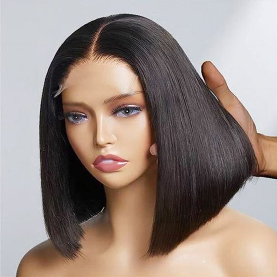 Bone Straight Human Hair Wig Real Hair Lace Frontal Wig for Universal Use Can Be Dyed And Permed Suitable for Any Face Type