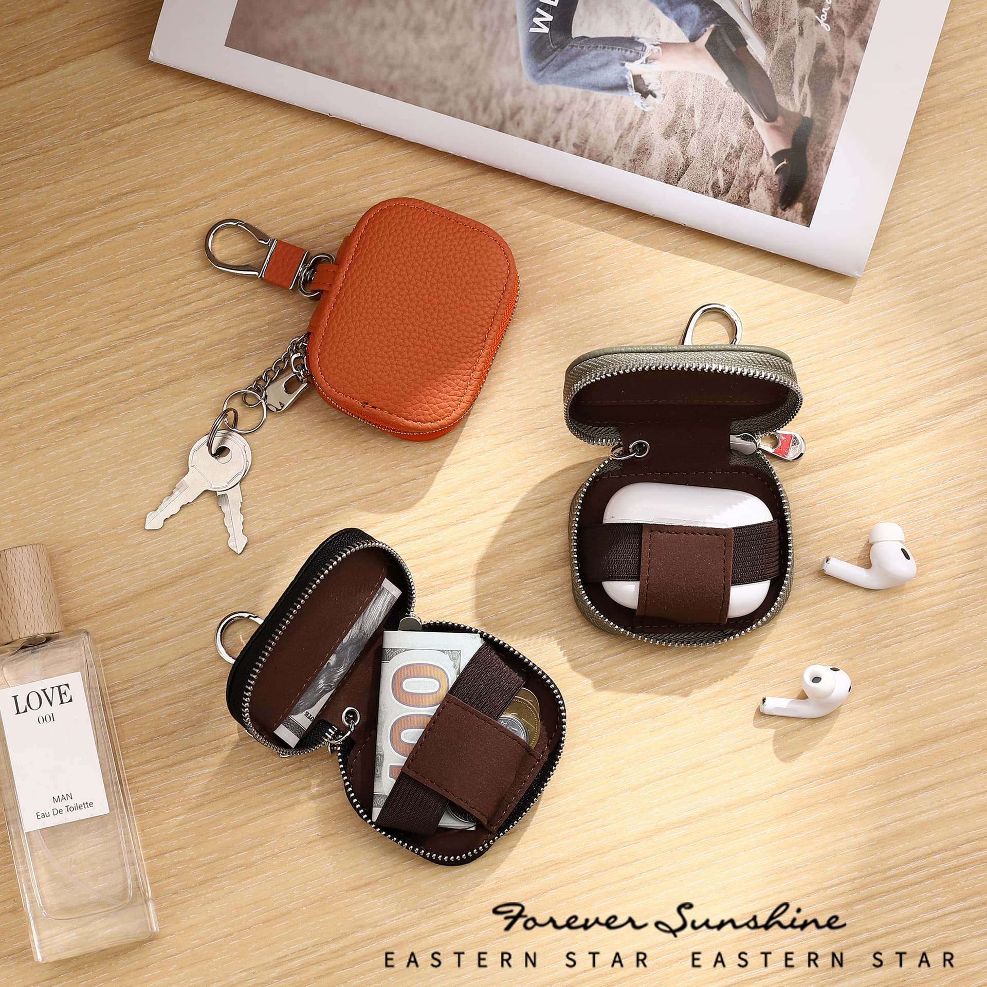 Earphone Case Pendant! New Compact Key Case Waist Hanging Universal Key Pouch Apple Bluetooth Earphone Protective Case