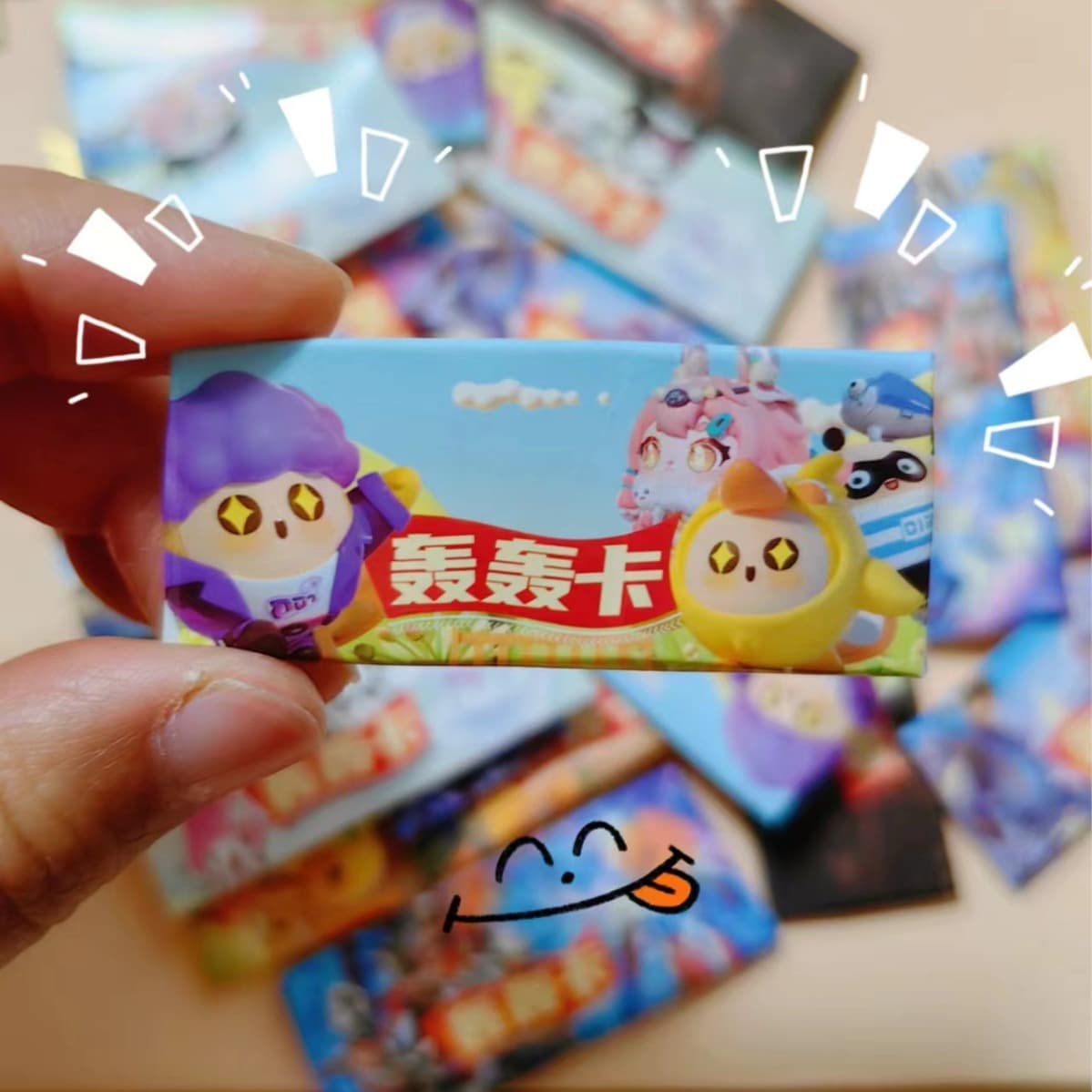 New Sanrio Hong Hong Ka Pei Pei Ka School Store Children's Game Toy Slap Cards Wholesale