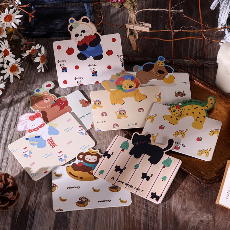 Amazon Retro Cartoon Greeting Cards for Children's Day, Head-shaped Blessing Cards for Gifting, Bakery and Florist Message Cards from Manufacturer Wholesale