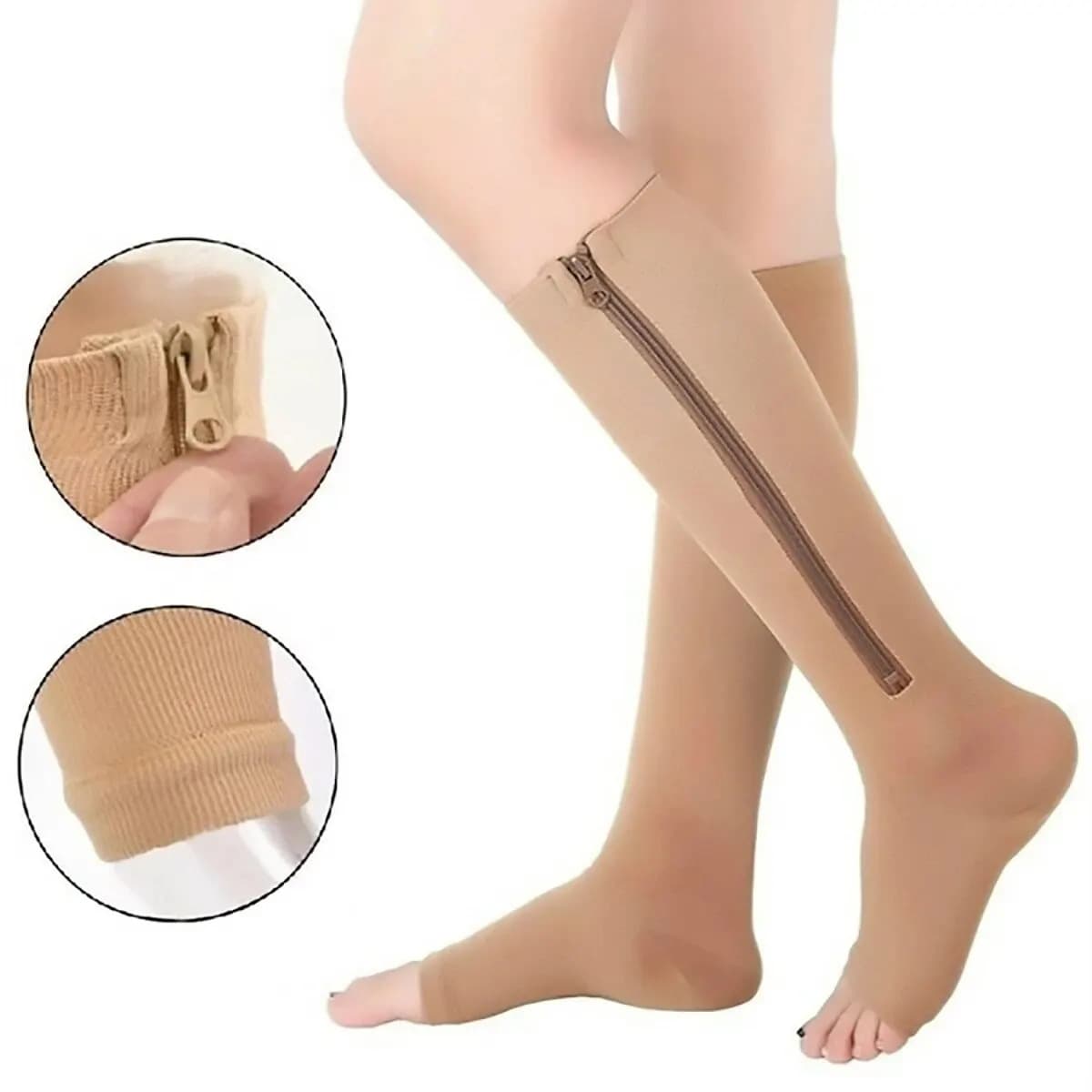 Amazon zipper socks compression socks sports compression socks beautiful leg socks sports open toe compression zipper socks