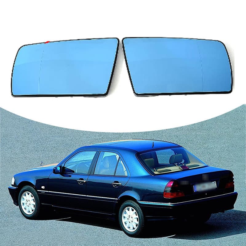 Suitable for 91-00 Mercedes-Benz C W202 E W210 S W140 rearview mirror with heated reverse lens