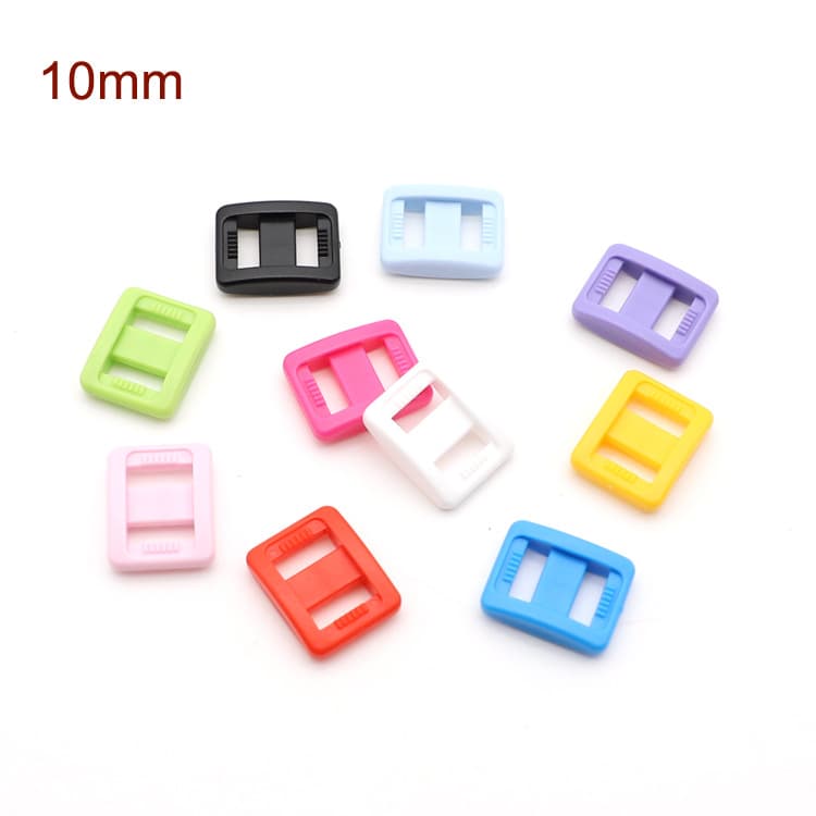 10mm rectangular buckle square buckle D buckle plastic three-position webbing adjustment buckle plastic luggage accessories backpack buckle