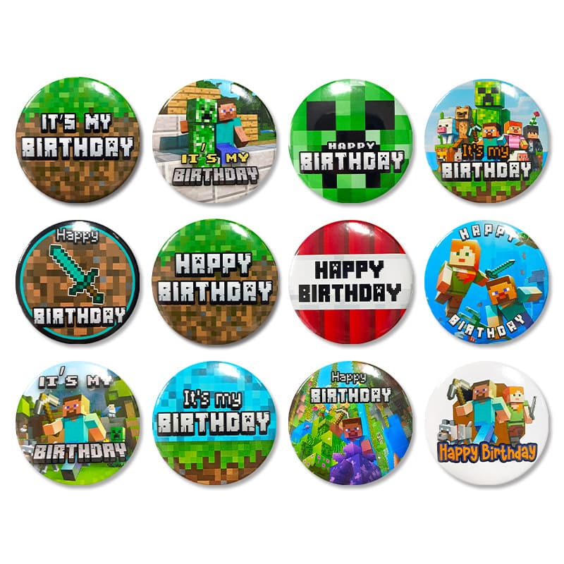 Cross-border wholesale of Minecraft badges, tinplate badges, exquisite crafts, peripheral pixel war badges