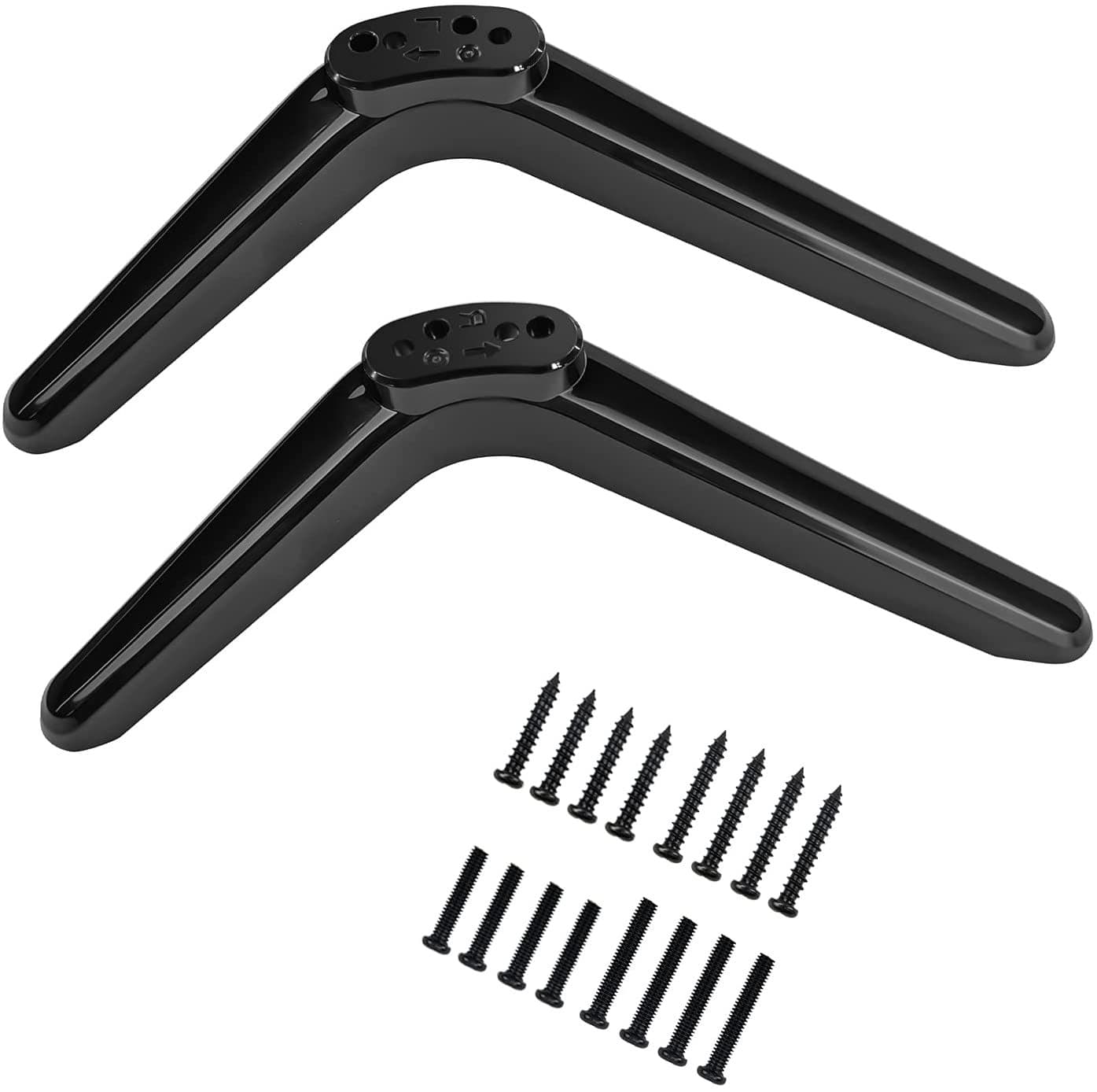 Base Stand Compatible with ROKU TV, Universal TV Legs for Overseas Market Brands with Adjustable Holes