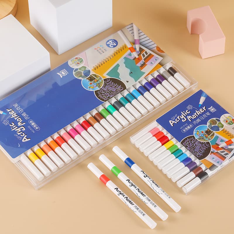 Acrylic Marker Pen Painting Set, Water-Based Art Markers for Children Graffiti, Wholesale 72 Colors Art Paint Pens